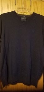 Dark navy seriously soft men's v-neck sweater